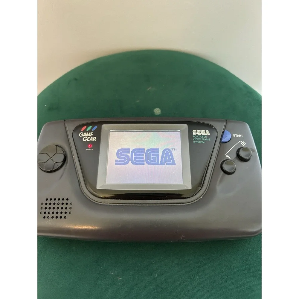 Sega Game Gear Launch Edition Black Handheld System MCWILL lcd mod,